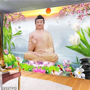 Tranh Phật A Di Đà file psd chất lượng cao