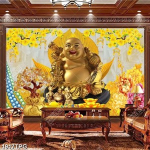 Tranh Phật Di Lặc mạ vàng file psd chất lượng cao