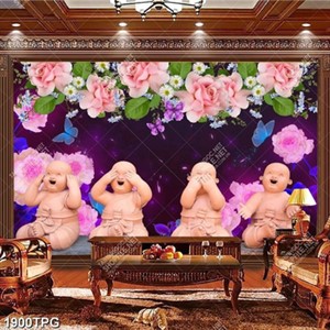 Tranh 4 chú tiểu dễ thương