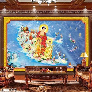 Tranh Tây Phương Tam Thánh đẹp nhất hiện nay