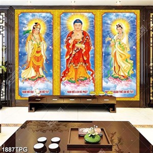 Tranh Tam Thế file in cỡ lớn