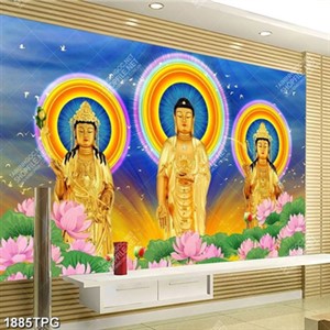 Tranh Tam Thánh đẹp file psd