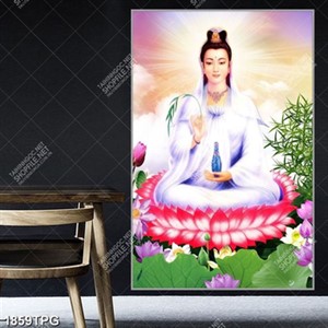 Tranh Phật Bà chất lượng cao in kính đẹp
