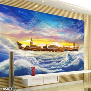 Tranh chùa Tây Phương đẹp