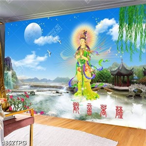 Tranh Quan Thế Âm Bồ Tát file psd