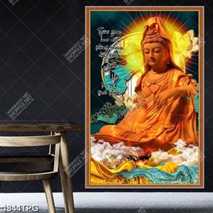 Tranh tượng điêu khắc gỗ Quan Âm Bồ Tát