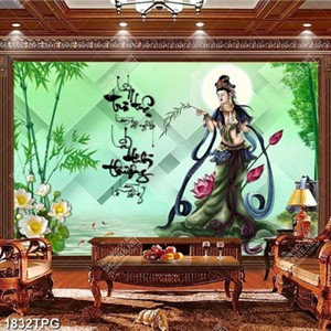Tranh Quan Âm và nền 3D đẹp