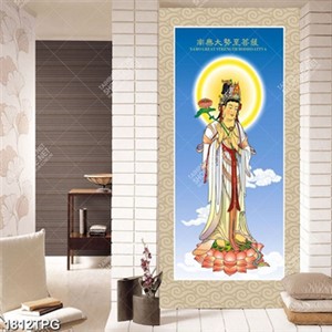 Tranh Quan Thế Âm cứu khổ cứu nạn file psd