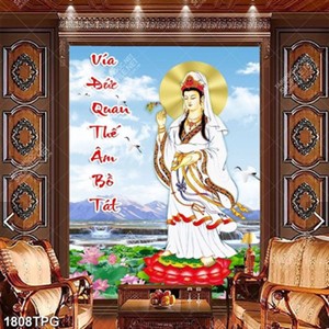 Tranh file psd Phật Quan Thế Âm