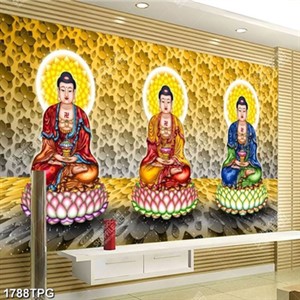 Tranh Tâm Thế Phật chất lượng cao