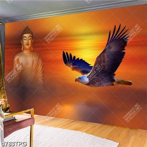Tranh Đức Phật và chim đại bàng