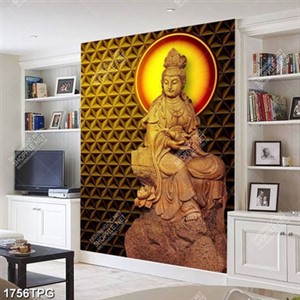 Tranh Phật Quan Âm điêu khắc đẹp