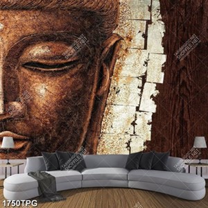 Tranh mặt Đức Phật điêu khắc bằng đá