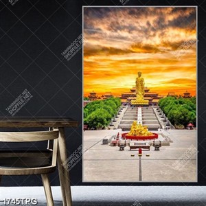 Tranh Tượng Phật A Di Đà trên núi