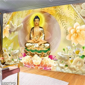 Tranh Phật nền giả ngọc chất lượng cao