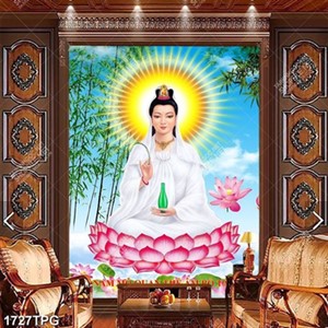 Tranh Quan Âm Bồ Tát file psd