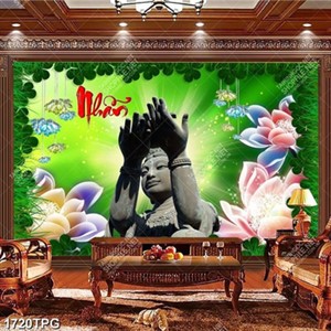 Tranh Tượng Quan Âm bằng đá chất lượng cao