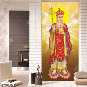 Tranh thờ Địa Tạng Vương Bồ Tát siêu nét