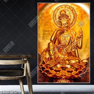 Tranh tượng Quan Âm mạ vàng đẹp
