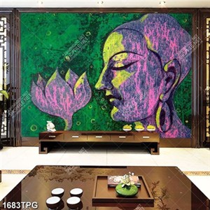 Tranh sơn dầu tượng Phật nghệ thuật