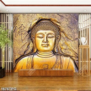 Tranh sơn dầu điêu Phật Tổ đẹp