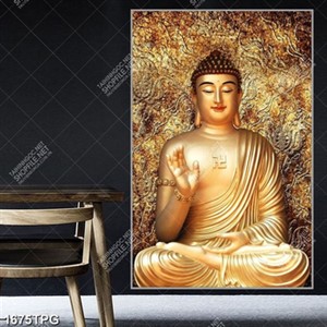 Tranh tượng Phật A Di Đà mạ vàng đẹp