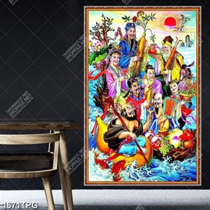 Tranh 8 vị thần trên trời