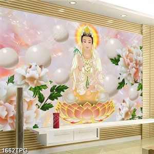 Tranh Phật Quan Âm giả ngọc đẹp
