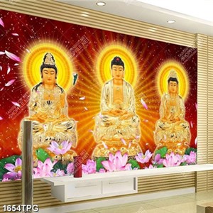 Tranh tượng Tây Phương Tam Thánh đẹp