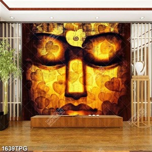 Tranh trúc chỉ mặt Phật chất lượng cao