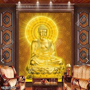 Tranh Tượng Phật A Di Đà mạ vàng đẹp