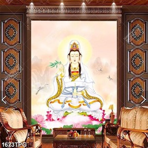 Tranh Quan Thế Âm Bồ Tát từ bi