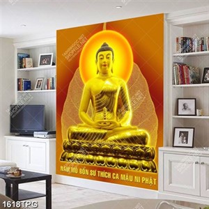 Tranh Nam Mô Bổn Thích Ca Mô Ni Phật