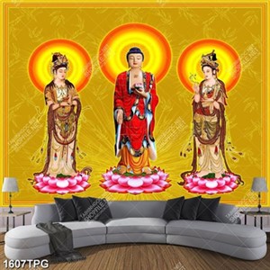 Tranh Tây Phương Tam Thánh đẹp