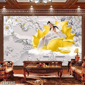 Tranh điêu khắc Phật Bà Quan Âm chất lượng cao đẹp