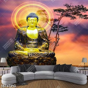 Tranh Phật A Di Đà trên núi