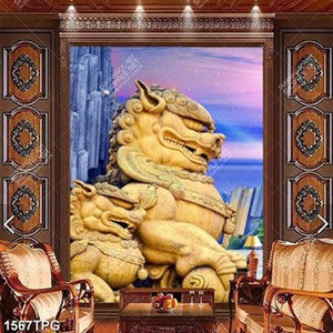 Tranh kỳ lân trang trí đẹp