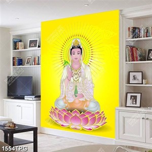 Tranh Phật Bà Quan Âm file vector đẹp