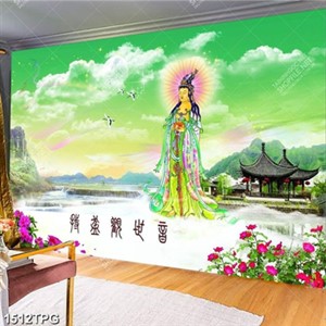 Tranh Bồ Tát chất lượng cao in uv