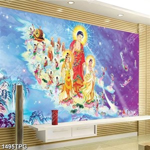 Tranh Tây Phương Tam Thánh file psd kích thước lớn