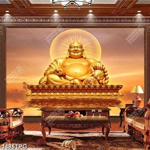 Tranh tượng Phật Di Lặc file psd