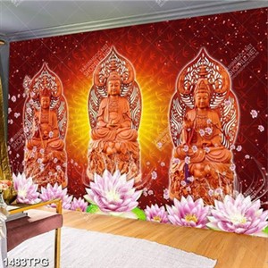 Tranh Tượng điêu khắc gỗ Tam Thánh