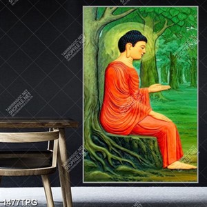 Tranh sơn dầu Phật Thích Ca giảng kinh