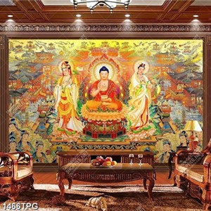 Tranh Tây Phương Tam Thánh file psd cỡ lớn