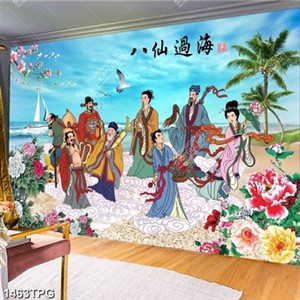 Tranh cá vị thần tiền trên trời du ngoạn