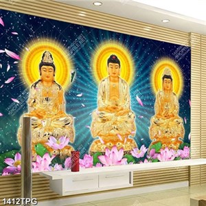 Tranh Tượng Tây Phương Tam Thánh kích thước lớn