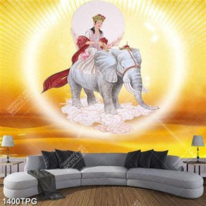 Tranh Phổ hiền Bồ Tát đẹp chất lượng cao