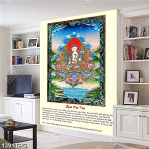 Tranh Bồ Tát Trừ Cái Chướng chất lượng cao