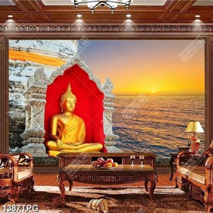 Tranh Tượng Phật A Di Đà mạ vàng đẹp