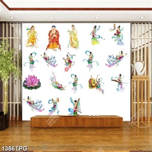 Tranh các vị Phật và tiên file psd